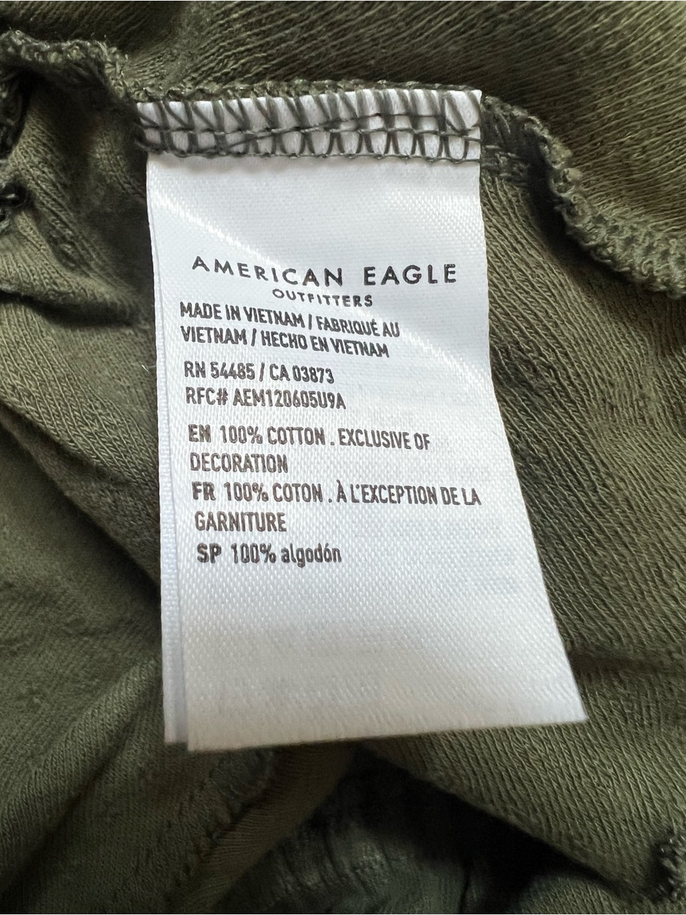 American Eagle Outfitters Olive Green Floral Smocked Peplum Cami NWT M - Picture 6 of 8